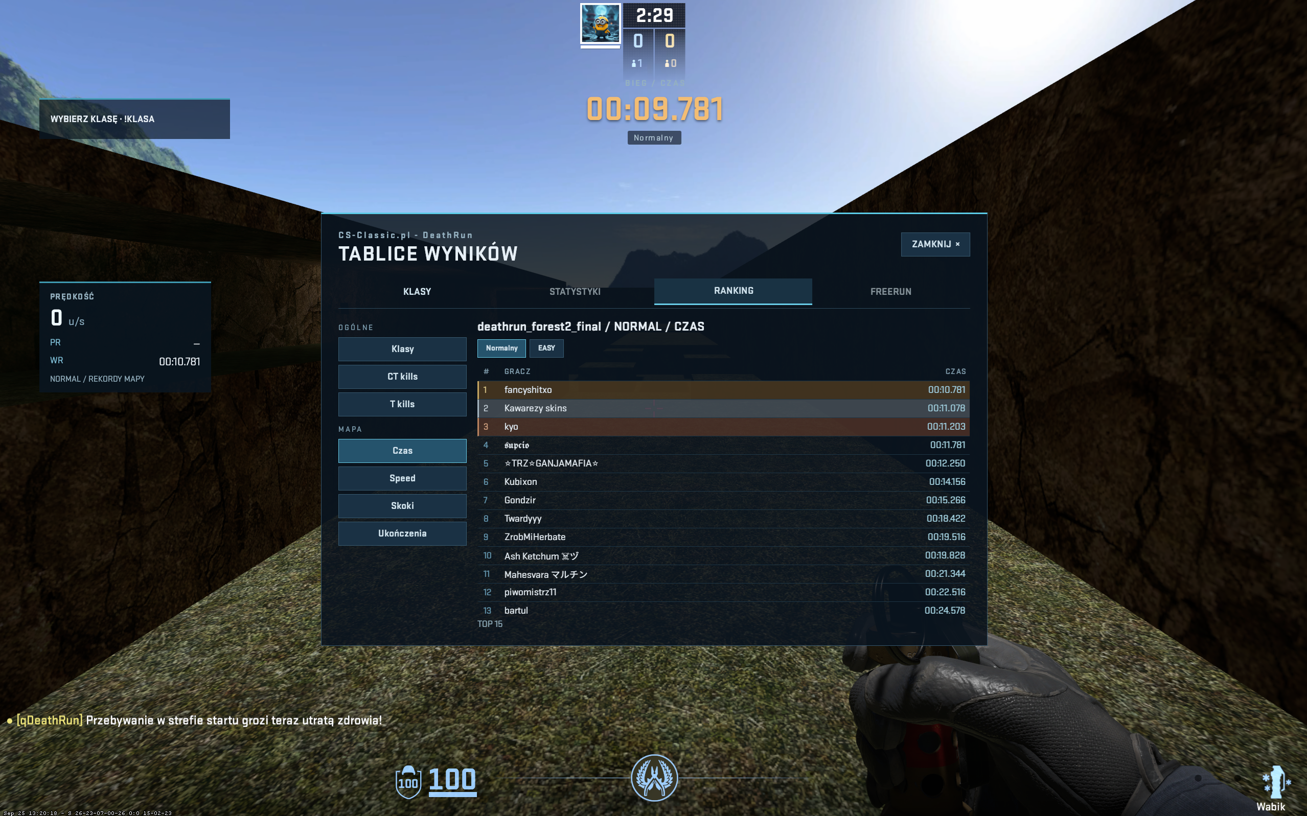qDeathRun - Ranking