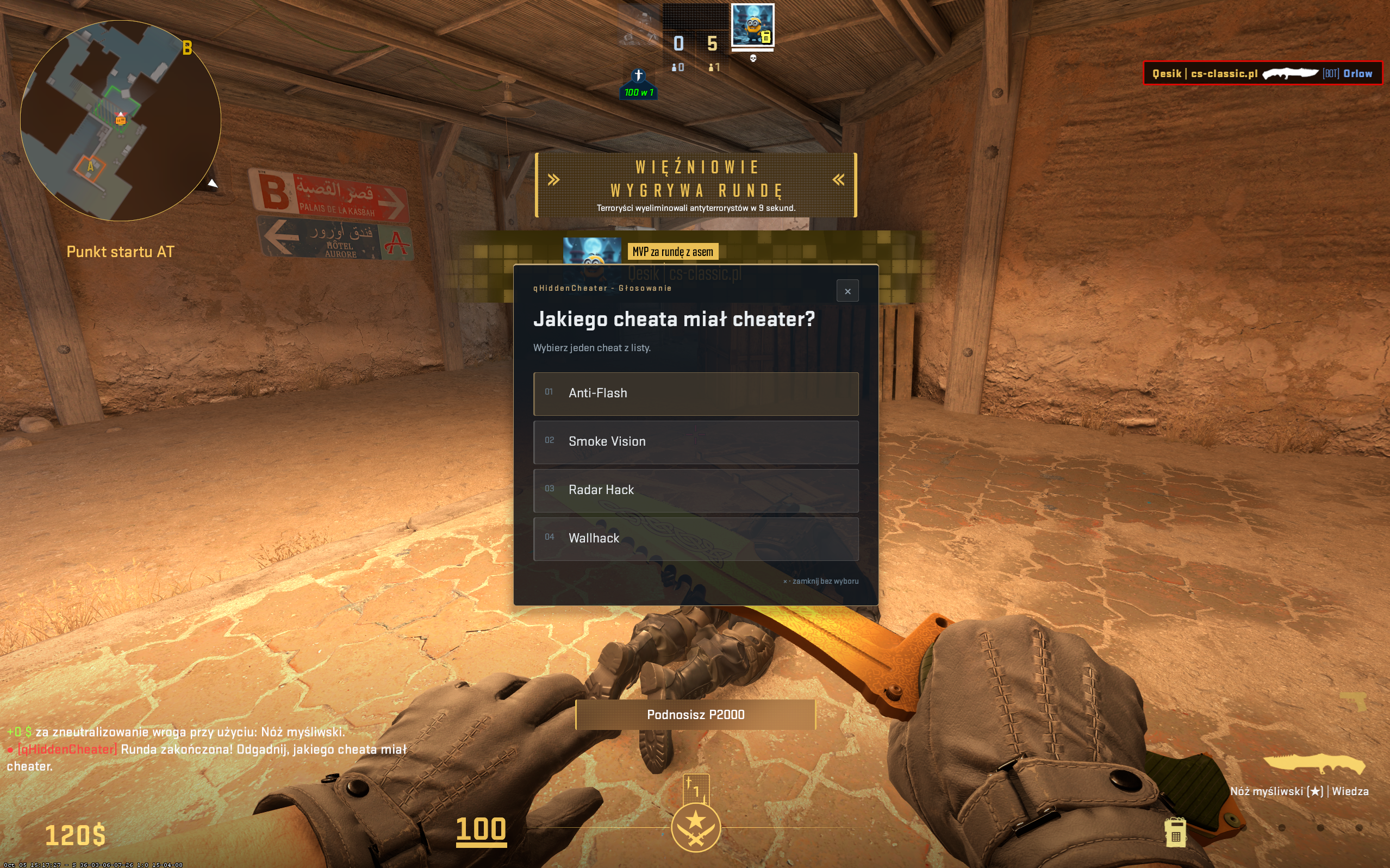 qHiddenCheater - Głosowanie na cheat